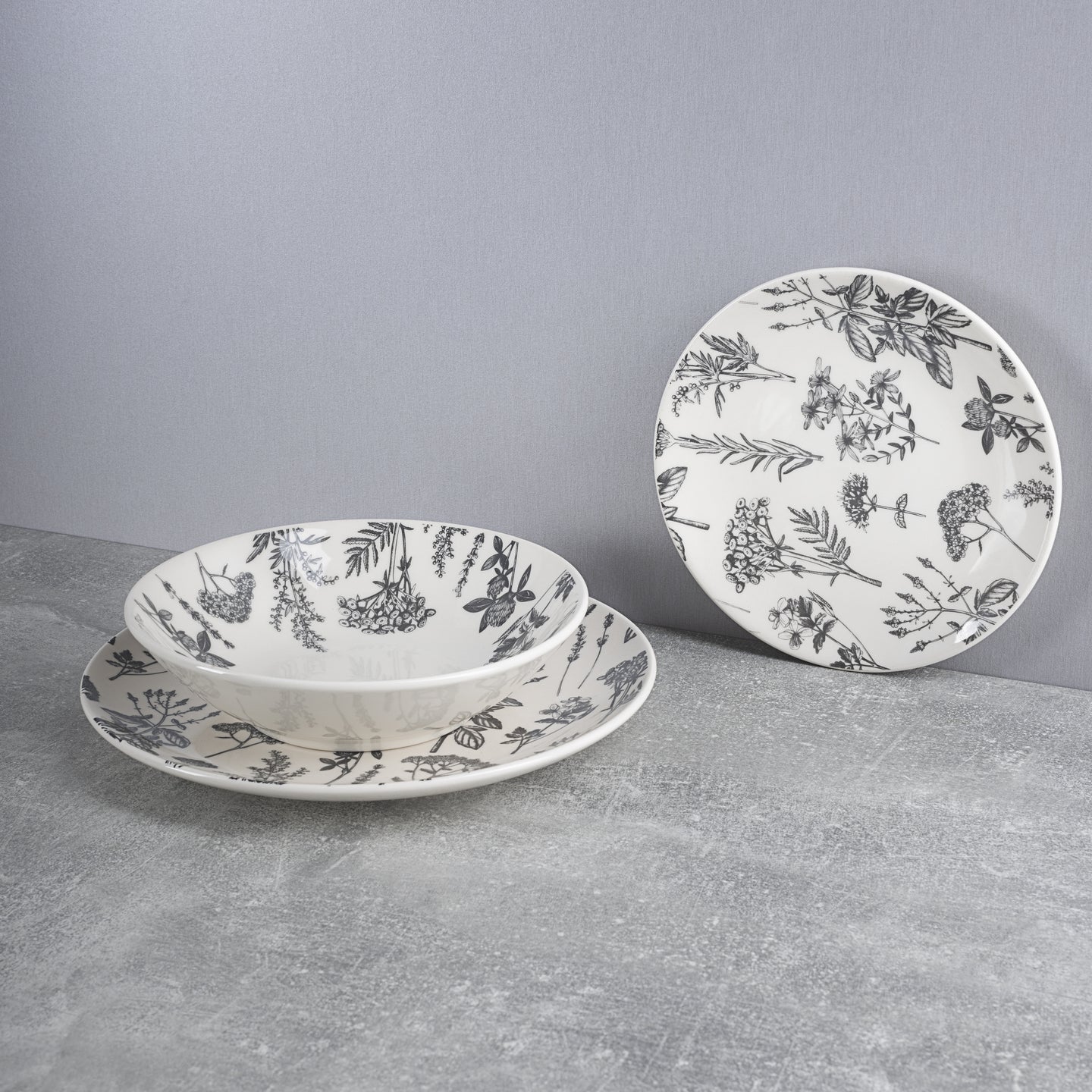 Plato de servir ovalado gres 30.5x24 cm - Flower (1)